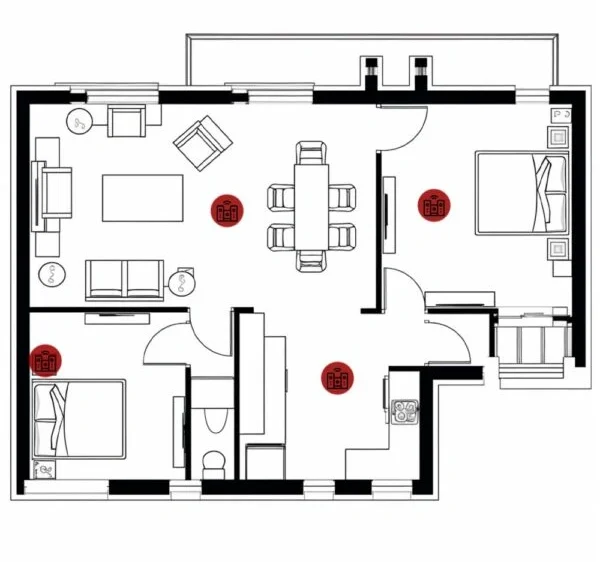 Sistema de sonido multiroom para enviar música a todas las zonas del hogar con alta fidelidad